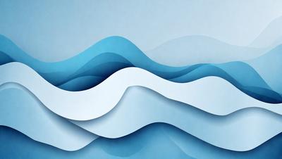 The primary subject of the image is a blue wave, which is the main focus of the scene. The setting is a blue background, which creates a visually appealing contrast with the wave. The visual style of the image is a digital art or illustration, as it is a well-crafted and detailed representation of the wave. The dominant colors in the image are blue and white, giving it a calm and serene atmosphere.