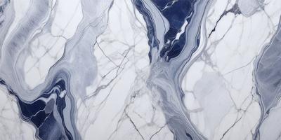 The primary subject of the image is a marble countertop with a blue and white pattern. The setting is a kitchen, and the visual style is a photo. The countertop has a blue and white marble pattern, and the overall atmosphere is elegant and sophisticated.