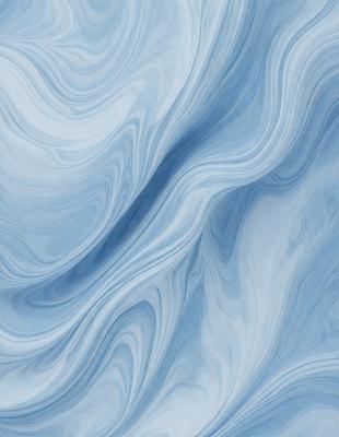 The primary subject of the image is a blue and white swirling pattern, which appears to be a digital art or illustration. The setting is a blue background, and the visual style is a combination of digital art and illustration. The dominant colors are blue and white, creating a calm and soothing atmosphere.