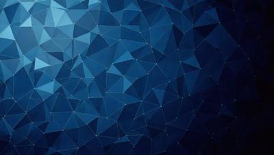 The primary subject of the image is a blue background with a geometric pattern. The setting is a blue background with a geometric pattern, and the visual style is digital art. The dominant colors are blue and white, and the overall atmosphere is calm and serene.