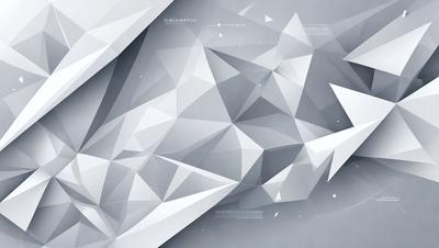 The primary subject of the image is a geometric pattern, which is displayed on a gray background. The pattern consists of various shapes and angles, creating a visually interesting and complex design. The setting appears to be a white wall, which serves as the backdrop for the pattern. The visual style of the image is a combination of digital art and illustration, as the pattern is intricately crafted and detailed. The dominant colors in the image are gray and white, which contribute to the overall mood of the scene, giving it a modern