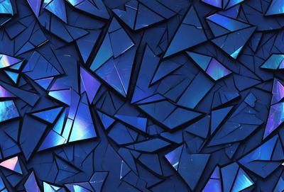 The primary subject of the image is a blue and purple patterned background. The setting is a blue and purple patterned wallpaper, which creates a visually appealing and unique environment. The visual style of the image is a combination of digital art and illustration, as it features a complex and intricate design. The colors and mood of the image are predominantly blue and purple, giving it a calm and serene atmosphere.