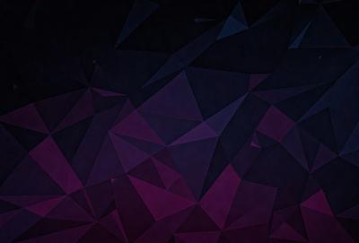 The primary subject of the image is a purple and blue geometric pattern. The setting is a dark background, which contrasts with the vibrant colors of the pattern. The visual style is a combination of digital art and illustration, creating a unique and eye-catching design. The dominant colors are purple and blue, giving the image a calm and soothing atmosphere.
