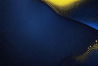 The primary subject of the image is a blue background with a pattern of yellow dots. The setting appears to be a dark room, and the visual style is a digital art or illustration. The dominant colors are blue and yellow, creating a calm and soothing atmosphere.