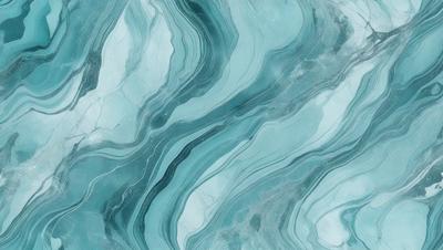 The primary subject of the image is a blue and white marbled tile. The setting is a bathroom, as indicated by the presence of the marbled tile. The visual style is a close-up of the tile, showcasing its intricate design. The dominant colors are blue and white, creating a calm and soothing atmosphere.