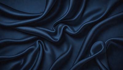 The primary subject of the image is a blue fabric, which appears to be a piece of cloth or a curtain. The setting is a dark room, and the visual style is a close-up of the blue fabric. The colors and mood of the image are predominantly dark and moody, with the blue fabric being the main focus.