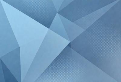 The primary subject of the image is a blue geometric pattern, which is the main focus of the image. The setting is a blue background, and the visual style is a digital art or illustration. The dominant colors are blue and white, creating a calm and soothing atmosphere.