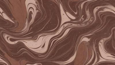 The image features a brown and white swirling pattern, which appears to be a chocolate-colored design. The primary subject is the swirling pattern, which is set against a brown background. The visual style of the image is a combination of a photo and a digital art, illustration, or drawing. The dominant colors in the image are brown and white, creating a rich and textured atmosphere.