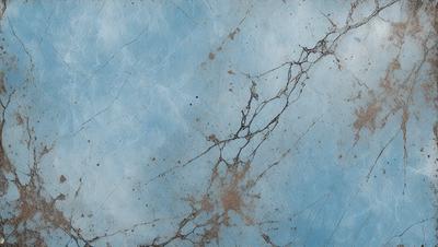 The primary subject of the image is a blue surface with a pattern of cracks and lines. The setting is a blue background, and the visual style appears to be a combination of a photo and digital art. The colors and mood of the image are predominantly blue, with a slightly darker tone due to the cracks and lines.