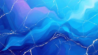 The primary subject of the image is a blue and white patterned surface, which appears to be a wall or a piece of art. The setting is a blue and white ocean, creating a serene and calming atmosphere. The visual style is a combination of digital art and illustration, with the blue and white colors giving the image a modern and sophisticated appearance.