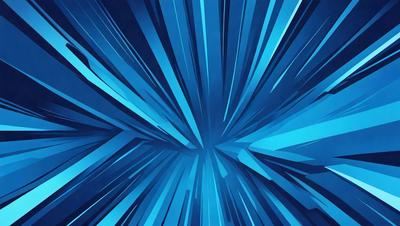 The primary subject of the image is a blue and white light, which appears to be a light source or a bright spot in the sky. The setting is a dark background, which contrasts with the light source, creating a dramatic effect. The visual style of the image is digital art, as it is a computer-generated image. The dominant colors in the image are blue and white, giving it a cool and calming atmosphere.
