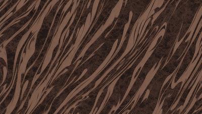 The primary subject of the image is a brown and black patterned wallpaper. The setting is a wall, and the visual style is a patterned design. The dominant colors are brown and black, creating a warm and earthy atmosphere.