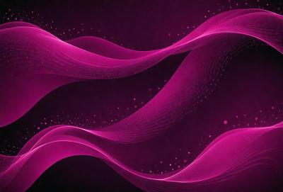 The primary subject of the image is a purple wave, which is the main object, scene, or focus of the image. The setting or background is a dark purple background, which adds to the overall atmosphere. The visual style of the image is digital art, as it is a digital illustration of a purple wave. The dominant colors and overall atmosphere are purple and pink, creating a sense of calmness and tranquility.