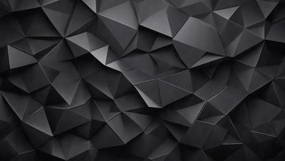 The primary subject of the image is a black and white geometric pattern. The setting is a black background, which contrasts with the pattern. The visual style is a combination of a photo and digital art, creating a unique and intricate design. The dominant colors are black and white, giving the image a classic and timeless appearance. The overall atmosphere is one of elegance and sophistication.