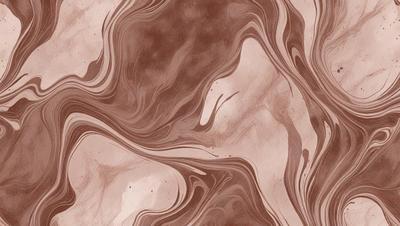 The primary subject of the image is a close-up of a marbled surface, which appears to be a patterned wallpaper or a textured stone. The setting is indoors, with the surface being the main focus of the image. The visual style is a close-up, which emphasizes the intricate details of the marbled surface. The colors and mood of the image are predominantly earthy tones, giving it a natural and organic feel.
