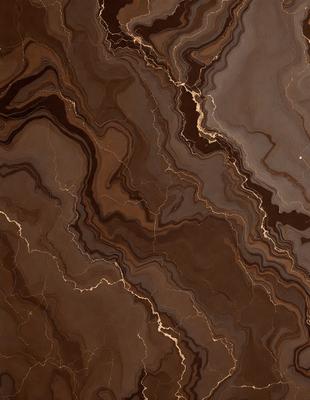 The primary subject of the image is a marble-like pattern, which is the main object, scene, or focus of the image. The setting or background features a brown and white marbled surface, which adds to the visual style of the image. The colors and mood of the image are predominantly brown and white, creating a natural and earthy atmosphere.
