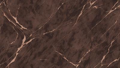 The primary subject of the image is a close-up of a marble surface, showcasing its natural texture and patterns. The setting is a room with a brown color scheme, which complements the marble's appearance. The visual style is a realistic representation of the marble, capturing its intricate details. The colors and mood of the image are warm and inviting, with the marble's natural hues and the room's brown tones creating a sense of elegance and sophistication.