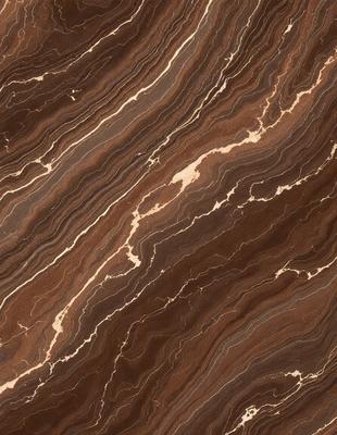 The primary subject of the image is a marble surface with a brown and white pattern. The setting is a natural environment, possibly a stone wall or a countertop. The visual style is a close-up of the marble surface, showcasing its intricate pattern. The colors and mood of the image are warm and earthy, with the brown and white pattern adding depth and texture to the surface.