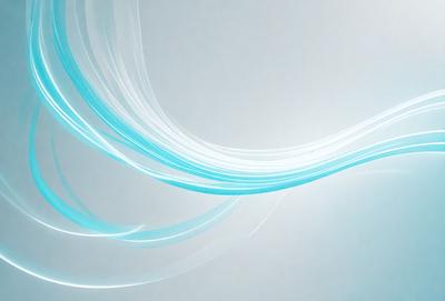The primary subject of the image is a blue and white swirl pattern. The setting is a white wall, and the visual style appears to be a digital art or illustration. The dominant colors are blue and white, creating a calming and soothing atmosphere.