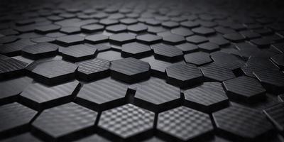 The primary subject of the image is a close-up of a black and white checkered pattern. The setting is a black background, and the visual style appears to be a photo. The dominant colors are black and white, creating a classic and timeless atmosphere.