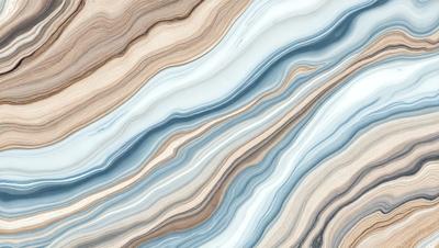 The primary subject of the image is a close-up of a marble tile with a blue and white color scheme. The setting is a bathroom, as indicated by the presence of the marble tile. The visual style is a photo, showcasing the intricate patterns and textures of the marble tile. The colors and mood of the image are predominantly blue and white, creating a clean and elegant atmosphere.
