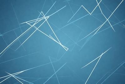 The primary subject of the image is a blue background with white lines or shapes. The setting appears to be a wall or a surface with a pattern of white lines or shapes. The visual style of the image is a combination of digital art and illustration, creating a unique and artistic appearance. The colors and mood of the image are predominantly blue and white, giving it a calm and serene atmosphere.