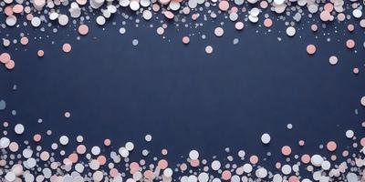 The primary subject of the image is a blue background with a pattern of white dots. The setting is a dark blue surface, and the visual style appears to be a combination of a photo and digital art. The colors and mood of the image are predominantly dark and moody, with the white dots providing a contrasting and visually interesting element.