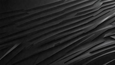 The primary subject of the image is a black and white patterned wall. The setting is a dark room with a black background. The visual style is a combination of a photo and a digital art, illustration, or drawing. The dominant colors are black and white, creating a moody and dramatic atmosphere.