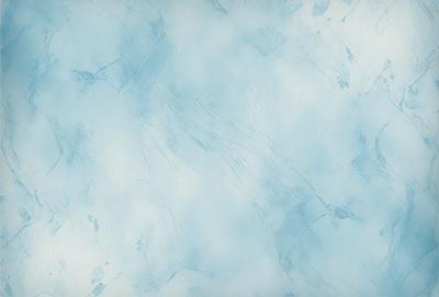 The primary subject of the image is a blue and white marbled wallpaper. The setting is a room with a blue and white marbled wallpaper. The visual style is a patterned wallpaper. The dominant colors are blue and white, creating a calm and soothing atmosphere.