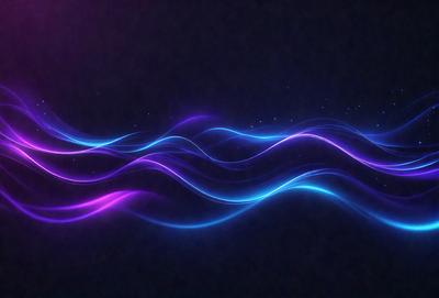 The primary subject of the image is a purple wave, which is the main object, scene, or focus of the image. The setting or background is a dark, black background, which creates a contrast with the purple wave. The visual style of the image is digital art, as it is a digital representation of a purple wave. The colors and mood of the image are predominantly purple, creating a sense of calmness and tranquility.