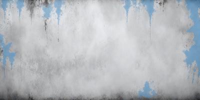 The primary subject of the image is a white wall with a blue background. The setting is a room with a cloudy sky visible in the background. The visual style is a combination of a photo and digital art, creating a unique and artistic representation of the scene. The dominant colors are white and blue, giving the image a calm and serene atmosphere.