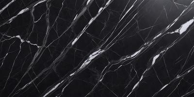 The primary subject of the image is a marble tile with a black background. The tile features a pattern of white lines, giving it a unique and elegant appearance. The visual style of the image is a close-up of the marble tile, showcasing its intricate details. The colors and mood of the image are predominantly black and white, creating a sophisticated and timeless atmosphere.