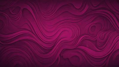 The primary subject of the image is a purple wall with a pattern of swirls and waves. The setting is a room with the wall as the main focus. The visual style is a combination of a photo and digital art, creating a unique and intricate design. The dominant colors are purple and red, giving the wall a bold and striking appearance.
