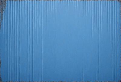 The primary subject of the image is a blue background with a pattern of waves. The setting is a blue surface, possibly a wall or a piece of fabric. The visual style is a combination of a photo and a pattern, creating a unique and interesting design. The dominant colors are blue and white, giving the image a calm and soothing atmosphere.