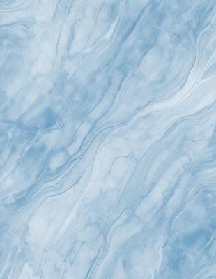The primary subject of the image is a blue and white marble-like surface. The setting is a blue background, which creates a striking contrast with the white and blue marble. The visual style is a close-up of the marble, showcasing its intricate patterns and textures. The colors and mood of the image are predominantly blue and white, giving it a clean and elegant appearance.