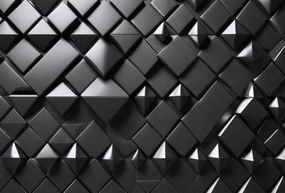 The primary subject of the image is a black and white patterned wall. The setting is a black and white wall, which gives the image a classic and timeless appearance. The visual style is a combination of digital art and illustration, creating a unique and intricate design. The colors and mood of the image are predominantly black and white, giving it a sophisticated and elegant feel.