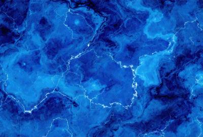 The primary subject of the image is a blue and white swirling pattern, which appears to be a digital art or illustration. The setting is a blue background, and the visual style is a combination of digital art and illustration. The dominant colors are blue and white, creating a calming and serene atmosphere.