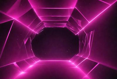 The primary subject of the image is a pink tunnel with a purple background. The tunnel appears to be a part of a larger structure, possibly a building or an art installation. The visual style of the image is digital art, as it features a unique and intricate design. The dominant colors in the image are pink and purple, creating a warm and inviting atmosphere.