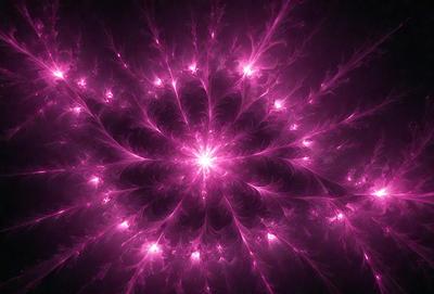 The primary subject of the image is a purple, pink, and white swirling pattern. The setting is a dark background, which contrasts with the vibrant colors of the swirling pattern. The visual style appears to be a combination of digital art and illustration, creating a unique and eye-catching design. The dominant colors in the image are purple, pink, and white, giving the overall atmosphere a sense of warmth and creativity.