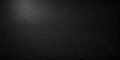 The primary subject of the image is a black leather surface. The setting is a black background, and the visual style is a close-up of the leather surface. The colors and mood of the image are predominantly dark and moody, with the black leather creating a sense of depth and texture.