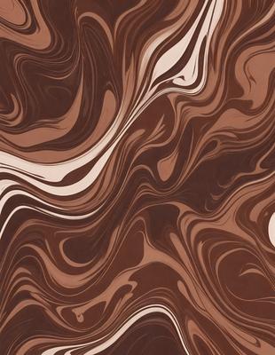 The primary subject of the image is a brown and white patterned wallpaper. The setting is a room with a brown and white striped wallpaper. The visual style is a patterned wallpaper, which gives the room a unique and interesting appearance. The dominant colors are brown and white, creating a warm and inviting atmosphere.