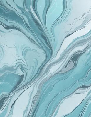 The primary subject of the image is a blue and white marbled tile. The setting is a bathroom, as the tile is placed on a wall. The visual style is a photo, capturing the intricate patterns and textures of the marbled tile. The dominant colors are blue and white, creating a calm and soothing atmosphere in the bathroom.