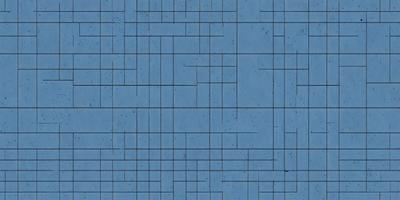 The primary subject of the image is a blue tile floor. The setting is a room with a blue tile floor, and the visual style is a photo. The dominant colors are blue and white, creating a calm and soothing atmosphere.