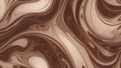 The primary subject of the image is a close-up of a wooden surface with a swirling pattern. The setting is a wooden table, and the visual style is a close-up of the table's surface. The colors and mood of the image are predominantly brown, giving it a warm and natural atmosphere.