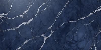 The primary subject of the image is a blue marble wall with a pattern of white veins. The setting is a room with a blue marble floor. The visual style is a close-up of the marble wall, showcasing the intricate pattern of the veins. The colors and mood of the image are predominantly blue, with the white veins adding a touch of contrast and interest to the overall atmosphere.