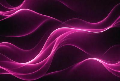 The primary subject of the image is a pink wave or flowing pattern. The setting is a dark background, which contrasts with the pink color of the wave. The visual style appears to be a digital art or illustration, as the wave is depicted in a smooth and flowing manner. The dominant colors are pink, creating a warm and vibrant atmosphere.