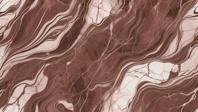 The primary subject of the image is a marble surface with a patterned texture. The setting is a stone wall, and the visual style is a close-up of the marble surface. The colors and mood of the image are predominantly brown and earthy, giving it a natural and textured appearance.
