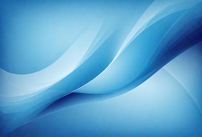 The primary subject of the image is a blue wave pattern. The setting is a blue background, and the visual style appears to be a digital art or illustration. The dominant colors are blue and white, creating a calm and soothing atmosphere.