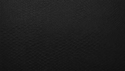The primary subject of the image is a black leather material, which appears to be a leather-like fabric or a leather-like pattern. The setting is a black background, which contrasts with the leather material. The visual style is a close-up of the leather material, showcasing its texture and pattern. The colors and mood of the image are predominantly black, giving it a sleek and modern appearance.
