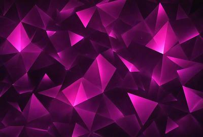 The primary subject of the image is a purple geometric pattern, which is the main object, scene, or focus of the image. The setting or background is a dark purple surface, which adds to the overall atmosphere of the image. The visual style of the image is a combination of digital art and illustration, creating a unique and eye-catching pattern. The dominant colors in the image are purple and pink, which contribute to the overall mood and aesthetic of the image.